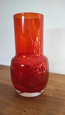 tamara aladin  Finnish Red Glas Vase .