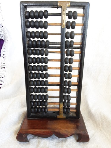 Vintage chinese wooden abacus - chinese,