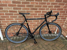 Matt Black State Bicycle company Single Speed Training Bike. Good Condition.