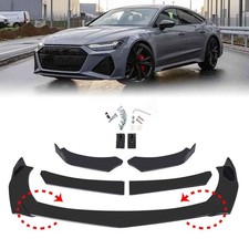 Glossy Black Universal Car Front Bumper Lip Chin Spoiler Splitter Body Kit UK
