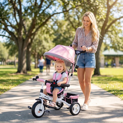 Kids trike push bike w - in,