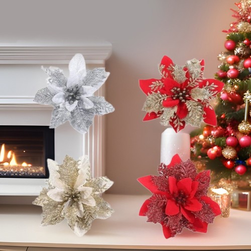 12pcs christmas flowers - 12pcs,