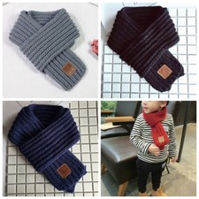 Boy Girl Children Winter Warm Scarf Knitting Wool Neck Warmer Wrap Baby Kids