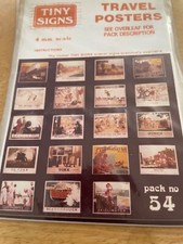 TINY SIGNS - OO GAUGE - TRAVEL POSTERS - NO 54 - LNER