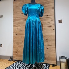 Vintage 1980s Blue Green A
