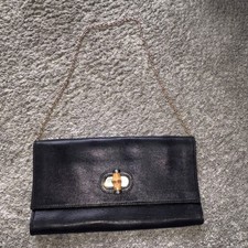 Talbots Black Lizard Embossed