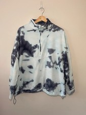 Dunnes Tie Dye Fleece Jumper Women’s Size L – Half Zip Pullover