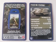 Tank Museum exclusive card, STT, Top Trumps bonus card