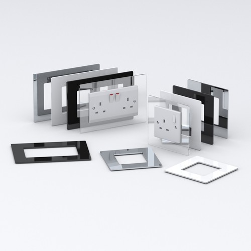 Double single socket switch - double,