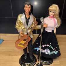 Barbie Loves ELVIS Presley ,set of two dolls unboxed. 1996