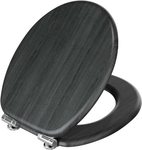 Wooden toilet seat soft close - seat,