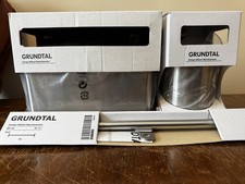 IKEA GRUNDTAL Stainless Steel Organizer Set. Rail + Containers. New in Box