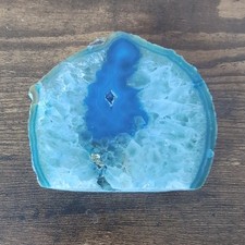 Medium Blue Agate Slice Geode