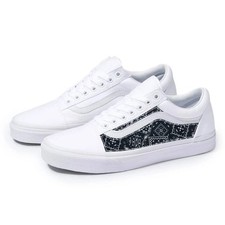Vans white old skool black - old,