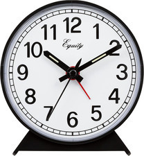 La Crosse Technology Black Analog Wind-Up Alarm Clock