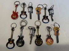 Lot of 12 Guitar Keychains