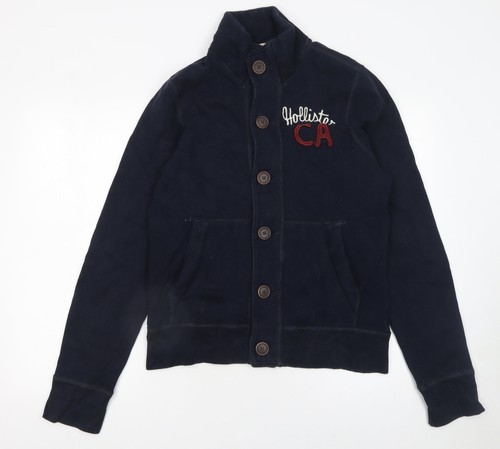Hollister mens blue cardigan - hollister,