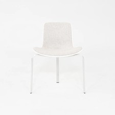 2008 Poul Kjaerholm for Fritz Hansen PK8 Dining Chair White Divina Melange 120
