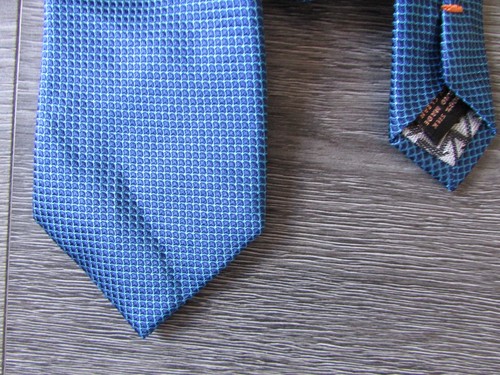 Blue hand made - 100%, tie