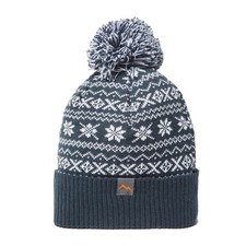 Peter Storm Unisex Drew Fairisle Bobble Beanie, Unisex Cold Weather Bobble Hat