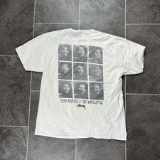 Stussy x Bob Marley and the Wailers Short Sleeve T Shirt Tee White - Size Large
