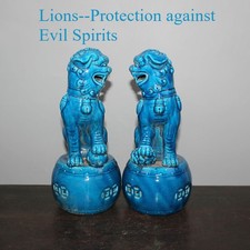 Chinese Old Pair Marked Blue