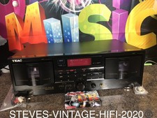 TEAC W-760R Double Cassette Tape Deck Recorder - VGC RARE SERVICED L@@K FREE P+P