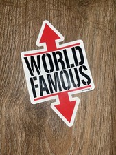 Supreme World Famous Sticker