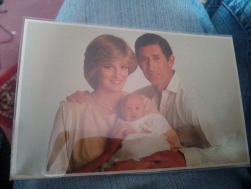 Vintage card diana charles - charles, &