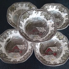5 x Vintage Johnson Bros THE