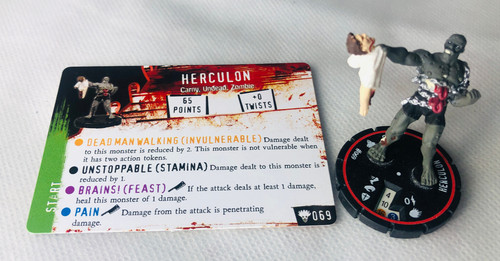 Horrorclix herculon 069 red - horrorclix,
