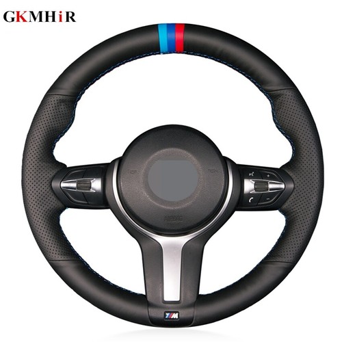 Black leather steering - black,