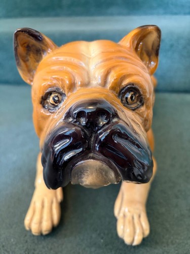 Large porcelain dog ornament - large,