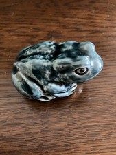 Poole Pottery Blue Frog 8cm