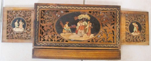 Antique italian sorrento wood - antique,