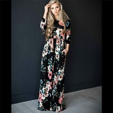 Floral Dress Summer Ladies