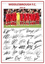 11788. Middlesbrough FC Signed