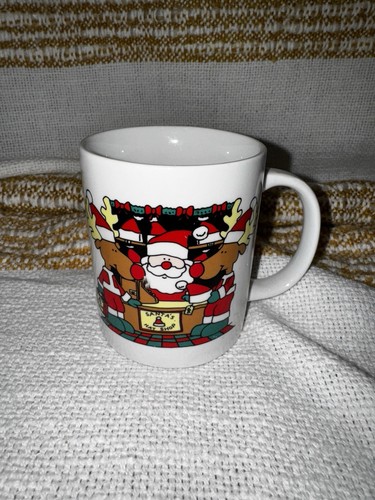Vintage christmas coffee mug - christmas,