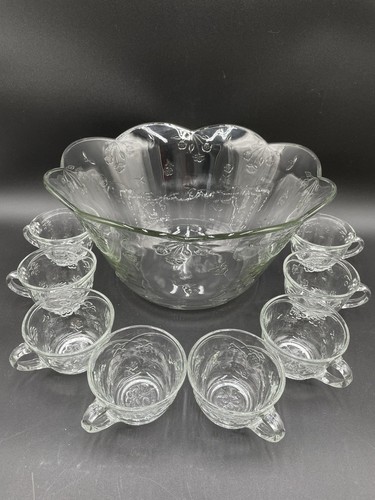 Crystal punch bowl - crystal,