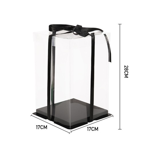 Large clear pvc gift boxes - large,