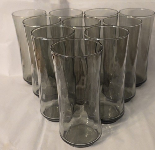 Libbey smoke optic swirl - optic, glass