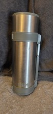 Thermos Vacuum Flask Black Travel-Friendly Hot Cold Stainless Steel