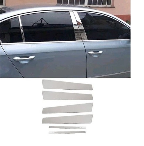 Door post pillar trim chrome - door,