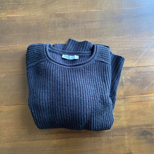 Zara black ribbed jumper