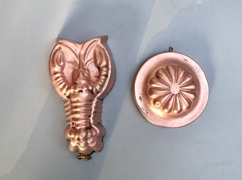 Vintage copper jelly mold - vintage,