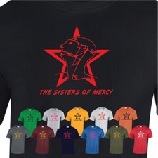 Sisters of Mercy Top Shirt Simon Pegg Retro 80s Casual T-Shirt