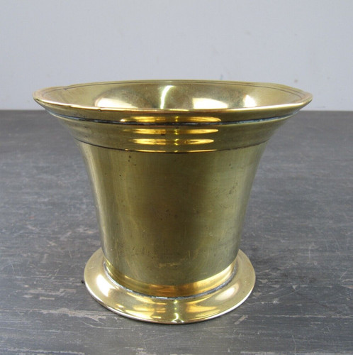 Antique brass mortar bowl - antique,