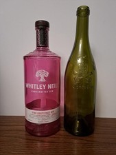 Decorative glass bottles, wine