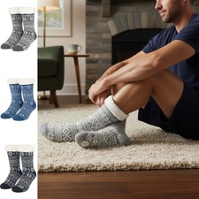 Mens Thermal Fleece Slipper