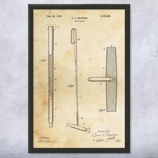 Polo Mallet Patent Wall Art